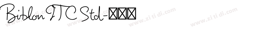Biblon ITC Std字体转换